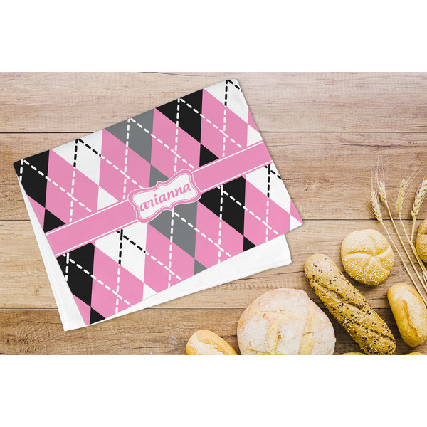 Argyle Microfiber Kitchen Towel - LIFESTYLE