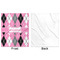 Argyle Minky Blanket - 50"x60" - Single Sided - Front & Back