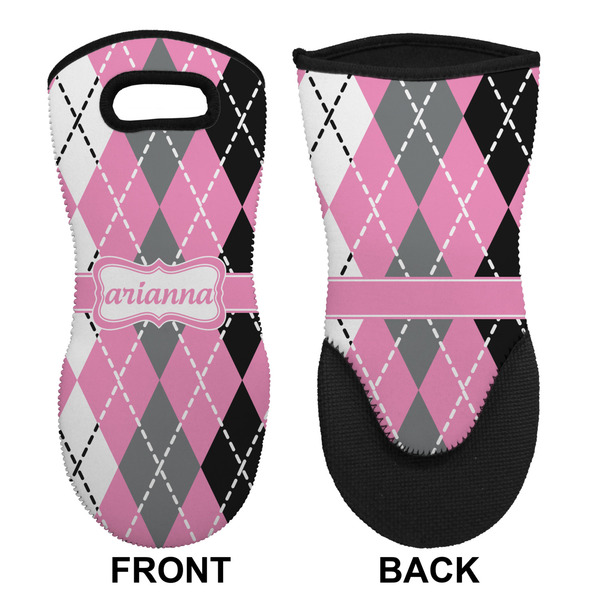 Argyle Neoprene Oven Mitt (Front & Back)