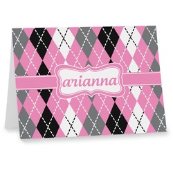 Argyle Note cards (Personalized)