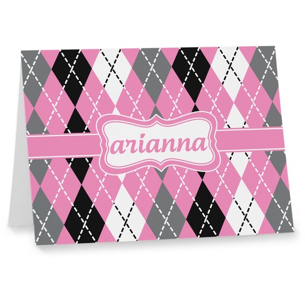 Custom Argyle Note cards (Personalized)