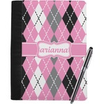 Argyle Notebook Padfolio - Large w/ Name or Text