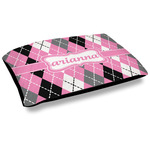 Argyle Dog Bed w/ Name or Text