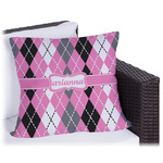 Argyle Outdoor Pillow (Personalized)