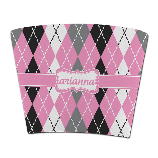 Custom Argyle Party Cup Sleeve - without bottom (Personalized)