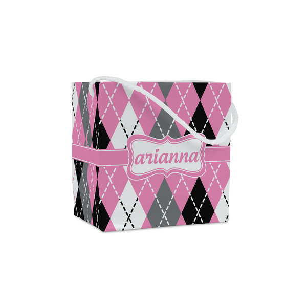 Custom Argyle Party Favor Gift Bags - Gloss (Personalized)