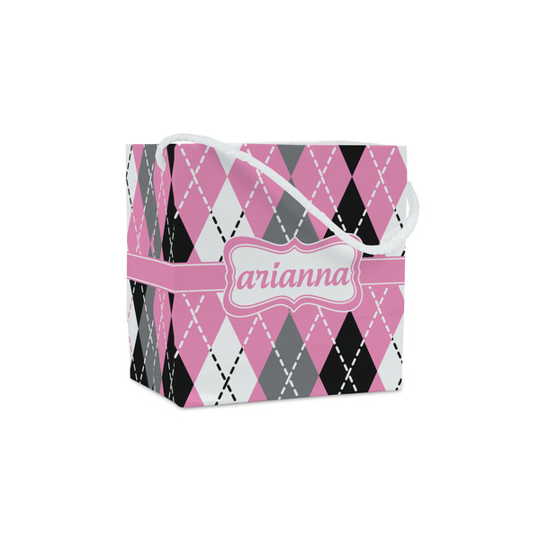 Custom Argyle Party Favor Gift Bags - Matte (Personalized)