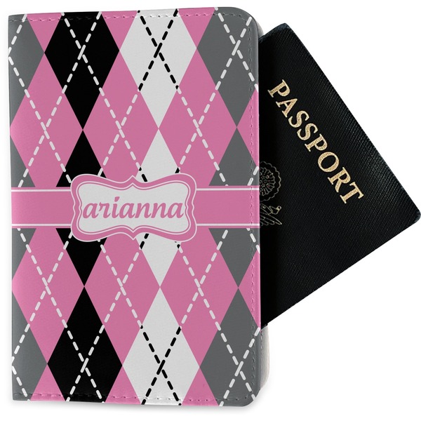 Custom Argyle Passport Holder - Fabric (Personalized)
