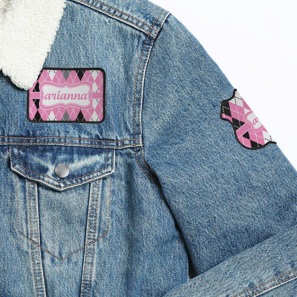 Argyle Patches Lifestyle Jean Jacket Detail