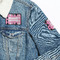 Argyle Patches Lifestyle Jean Jacket Detail