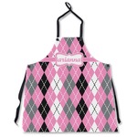 Argyle Apron Without Pockets w/ Name or Text