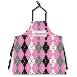 Argyle Apron Without Pockets w/ Name or Text