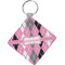 Argyle Diamond Plastic Keychain w/ Name or Text