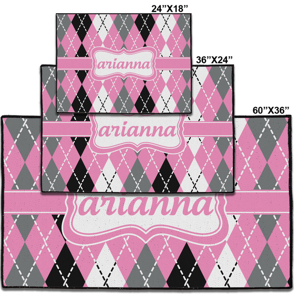 Argyle Personalized Door Mat - Group Parent IMF