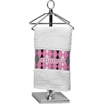 Argyle Cotton Finger Tip Towel (Personalized)
