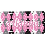 Argyle Front License Plate (Personalized)