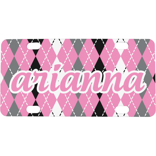 Custom Argyle Mini/Bicycle License Plate (Personalized)