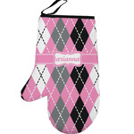Argyle Left Oven Mitt (Personalized)