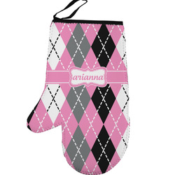 Argyle Left Oven Mitt (Personalized)
