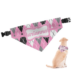Argyle Dog Bandana - XLarge (Personalized)