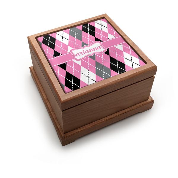 Custom Argyle Pet Urn w/ Name or Text