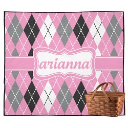 Argyle Outdoor Picnic Blanket (Personalized)