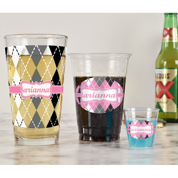 Argyle Pint Glass - Full Fill w Transparency - In Context