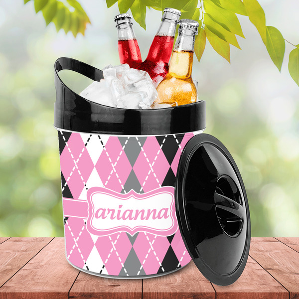 Argyle Plastic Ice Bucket - LIFESTYLE