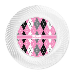 Argyle Plastic Party Dinner Plates - 10" (Personalized)