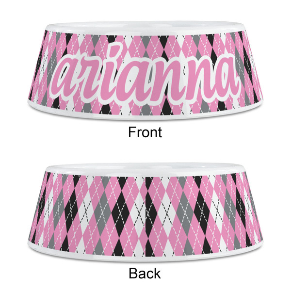 Argyle Plastic Pet Bowls - Medium - APPROVAL