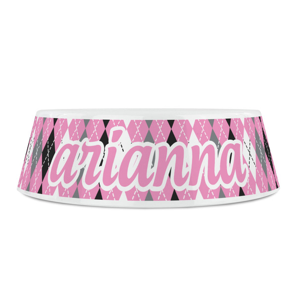 Argyle Plastic Pet Bowls - Small - FRONT