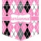 Argyle Iron On Faux Pocket (Personalized)