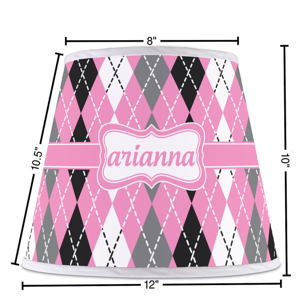 Argyle Poly Film Empire Lampshade - Dimensions