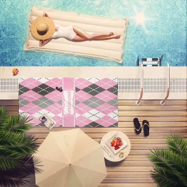 Argyle Pool Towel Lifestyle
