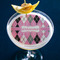 Argyle Printed Drink Topper - Large - In Context