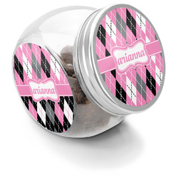 Argyle Puppy Treat Jar (Personalized)