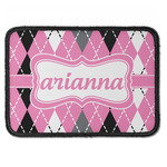 Argyle Iron On Rectangle Patch w/ Name or Text