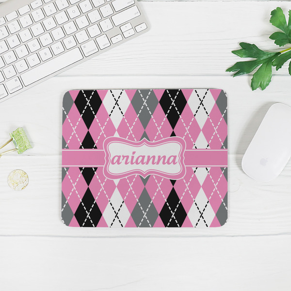 Argyle Rectangular Mouse Pad - LIFESTYLE 2