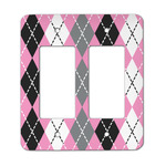 Argyle Rocker Style Light Switch Cover - Two Switch
