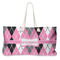 Argyle Large Rope Tote Bag - Front View