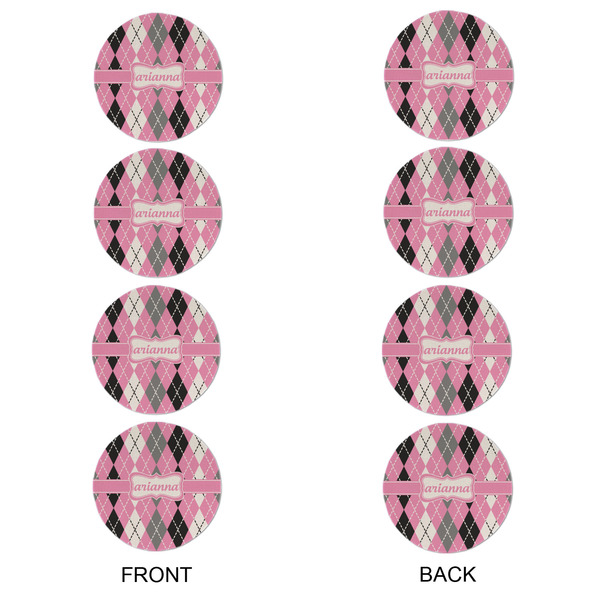 Argyle Round Linen Placemats - APPROVAL Set of 4 (double sided)