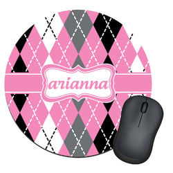 Argyle Round Mouse Pad (Personalized)