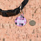 Argyle Round Pet ID Tag - Small - In Context