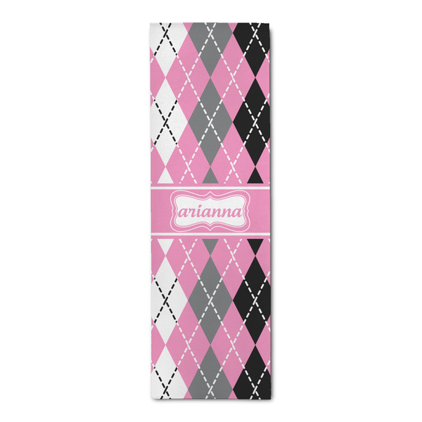 Custom Argyle Runner Rug - 2.5'x8' w/ Name or Text