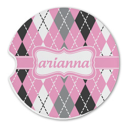 Argyle Sandstone Car Coaster - Single (Personalized)