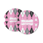 Argyle Sandstone Car Coasters (Personalized)