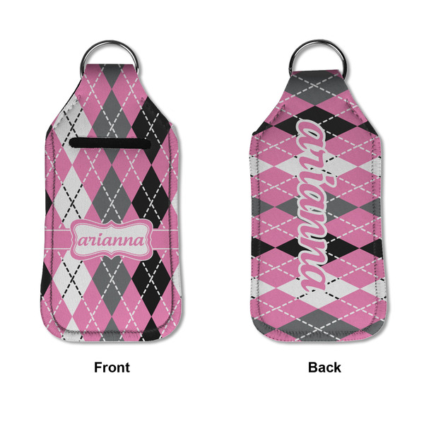 Argyle Sanitizer Holder Keychain - Large APPROVAL (Flat)