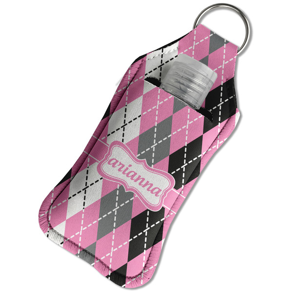 Argyle Sanitizer Holder Keychain - Large in Case