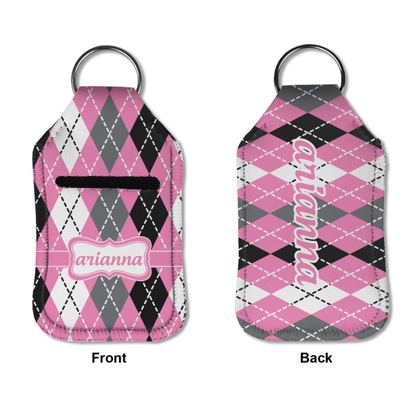 Argyle Sanitizer Holder Keychain - Small APPROVAL (Flat)