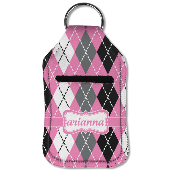 Argyle Sanitizer Holder Keychain - Small (Front Flat)